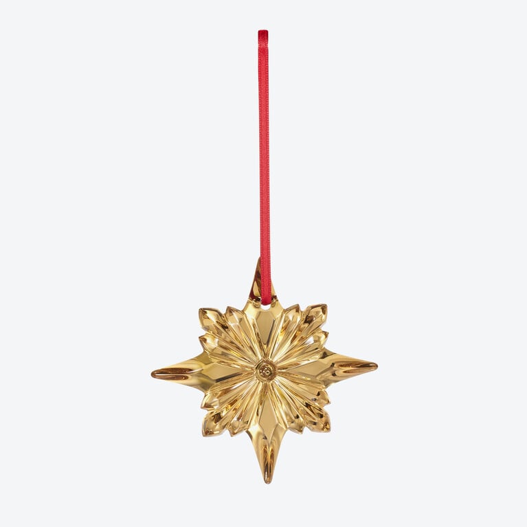 Ornement No&euml;l 2023 Baccarat en Cristal Or Voir 1