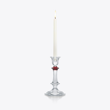 Harcourt Candlestick Red Knob  Baccarat