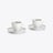 Talleyrand Coffee Cups & Saucers Baccarat in Porcelain White