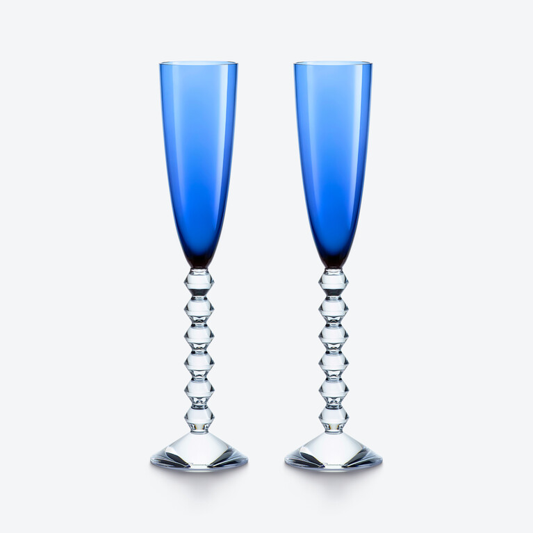 V&eacute;ga Flutissimo Flutes Baccarat, Champagne flute in Crystal Blue