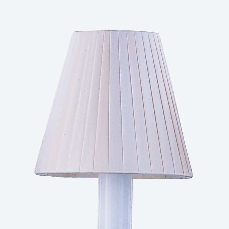 Z&eacute;nith Lampshade Baccarat in Taffeta White