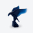 Imperator Eagle Sculpture Midnight Blue Baccarat