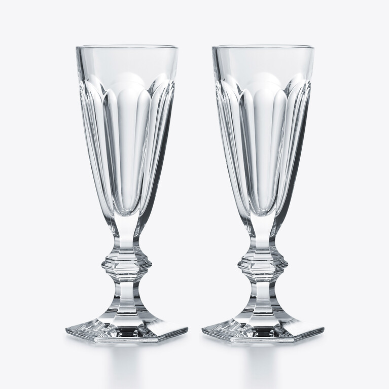 Fl&ucirc;tes Harcourt 1841 Baccarat, Fl&ucirc;te &agrave; champagne en Cristal Clair Voir 1
