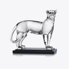 Select Large Panther Sculpture Baccarat in Crystal Clear