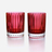 Gobelets Harmonie Colors of Joy Baccarat, Verre &agrave; eau en Cristal Rouge