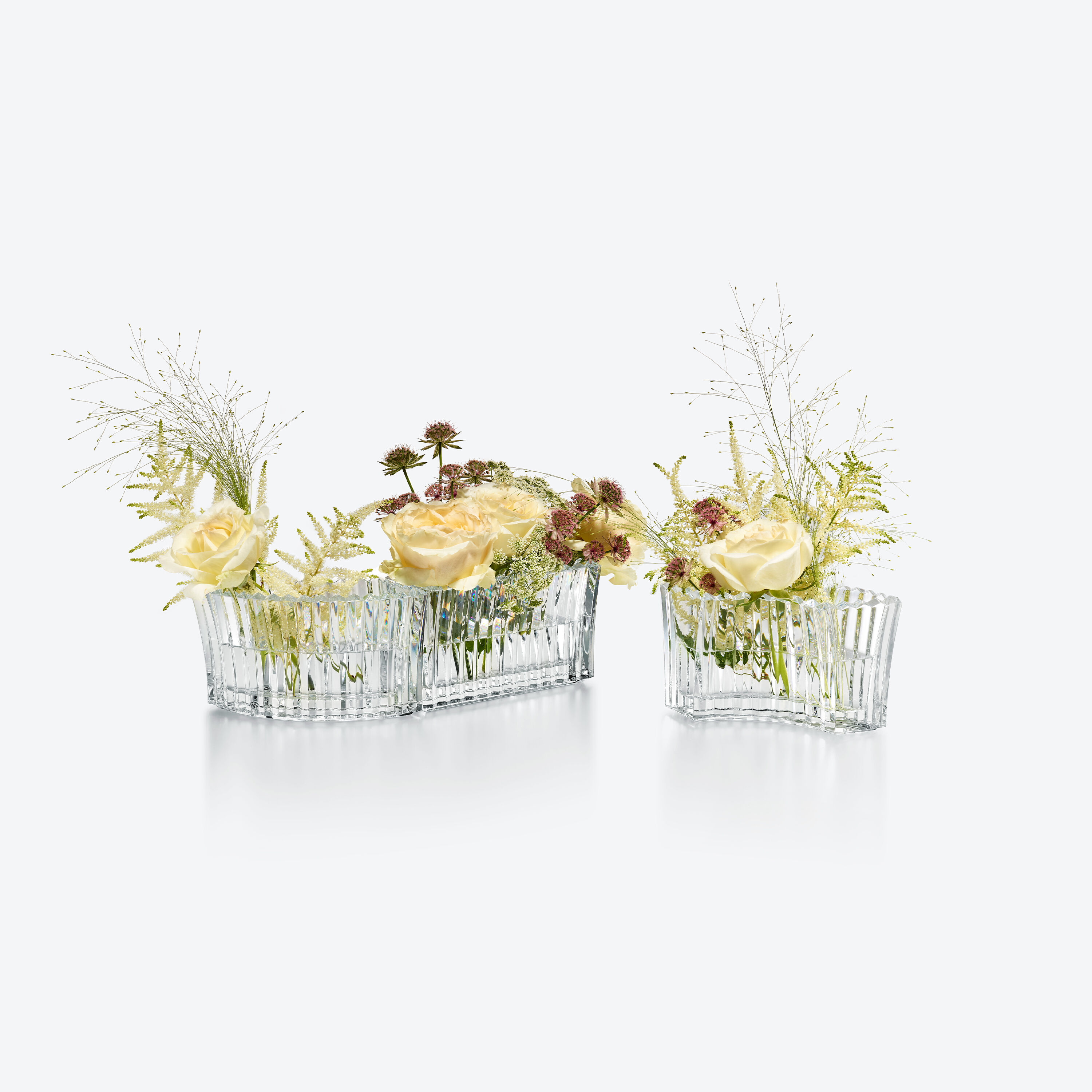 バカラ　ミルニュイインフィニットベース3個セット Baccarat（バカラ） ミルニュイ インフィニット ベース 扇形