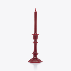 Select Harcourt Candlestick Candle Baccarat in Wax Red