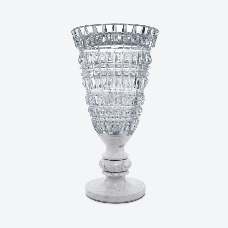 New Antique III Vase Baccarat in Marble Clear View 2