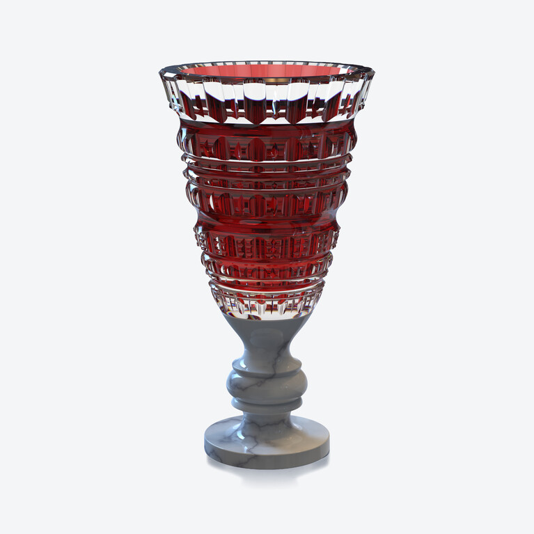 ニューアンティーク ベース by マルセル・ワンダース スタジオ Baccarat、クリアの大理石製レビュー 1