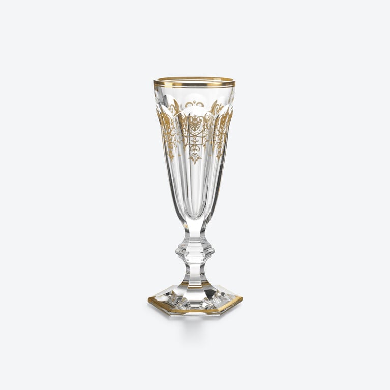 Harcourt Empire Flute Baccarat, Champagne flute in Crystal Gold