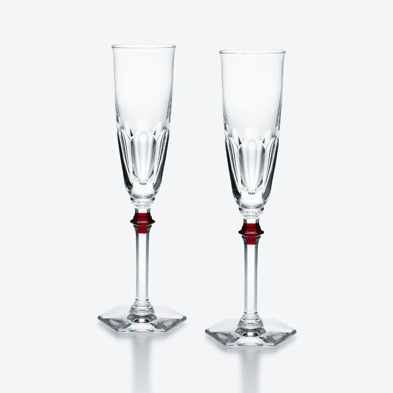 Harcourt Eve Flutes Baccarat, Champagne flute in Crystal Red View 1
