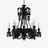 Z&eacute;nith Chandelier Black (12L) Baccarat in Crystal Black