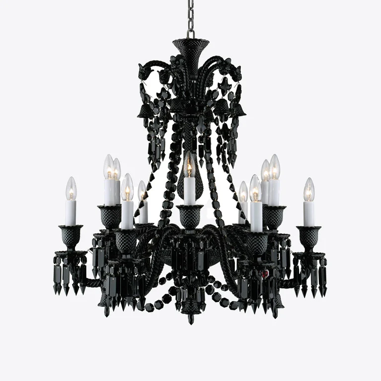 Z&eacute;nith Chandelier Black (12L) Baccarat in Crystal Black View 1