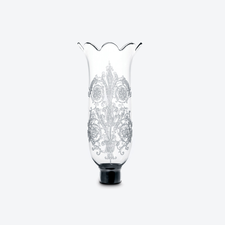 Tulip Hurricane Shades Scalloped Top Acanthus Baccarat in Crystal Clear View 1