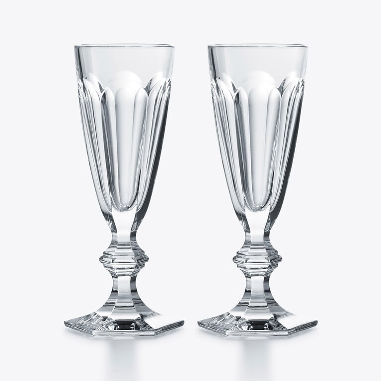 Fl&ucirc;tes Harcourt 1841 Baccarat, Fl&ucirc;te &agrave; champagne en Cristal Clair Voir 1