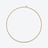 Forcat Kurze Halskette Baccarat in Silberem 18-Karat Gold-Plated
