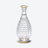 Sake Decanter Gold Rimmed Kiriko Baccarat in Crystal Gold
