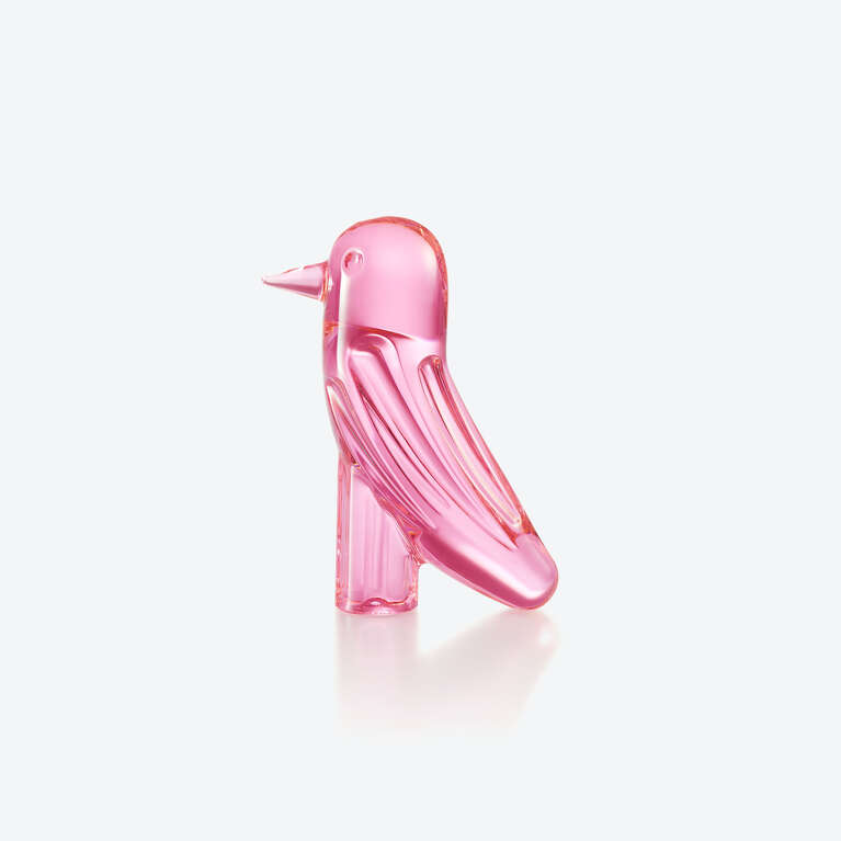 FAUNACRYSTOPOLIS 粉紅雀鳥雕塑 粉紅色