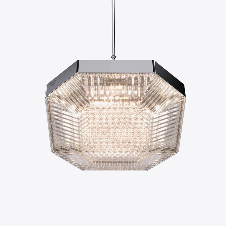 Octogone Ceiling Lamp (1L) Baccarat in Crystal Clear View 2