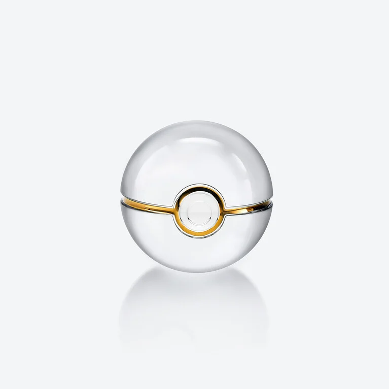 Pok&eacute; Ball Pok&eacute;mon Baccarat en Cristal Or Voir 1