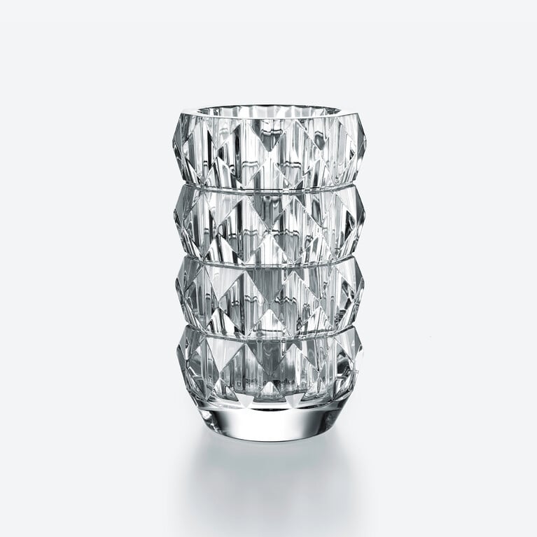 Vaso Rotondo Louxor M Baccarat in Cristallo Clear Vedere 1