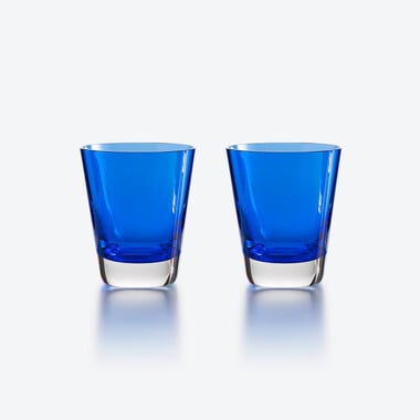 Mosaïque Tumblers Baccarat, Spirit glass in Crystal Blue