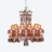 Z&eacute;nith Faunacrystopolis Chandelier Pink & Champagne (24L) Baccarat in Crystal Multicolor