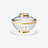 Sensuji Gold Rimmed Soup Bowl Baccarat in Crystal Gold