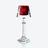 Harcourt My Fire Candlestick Red Baccarat in Crystal Red