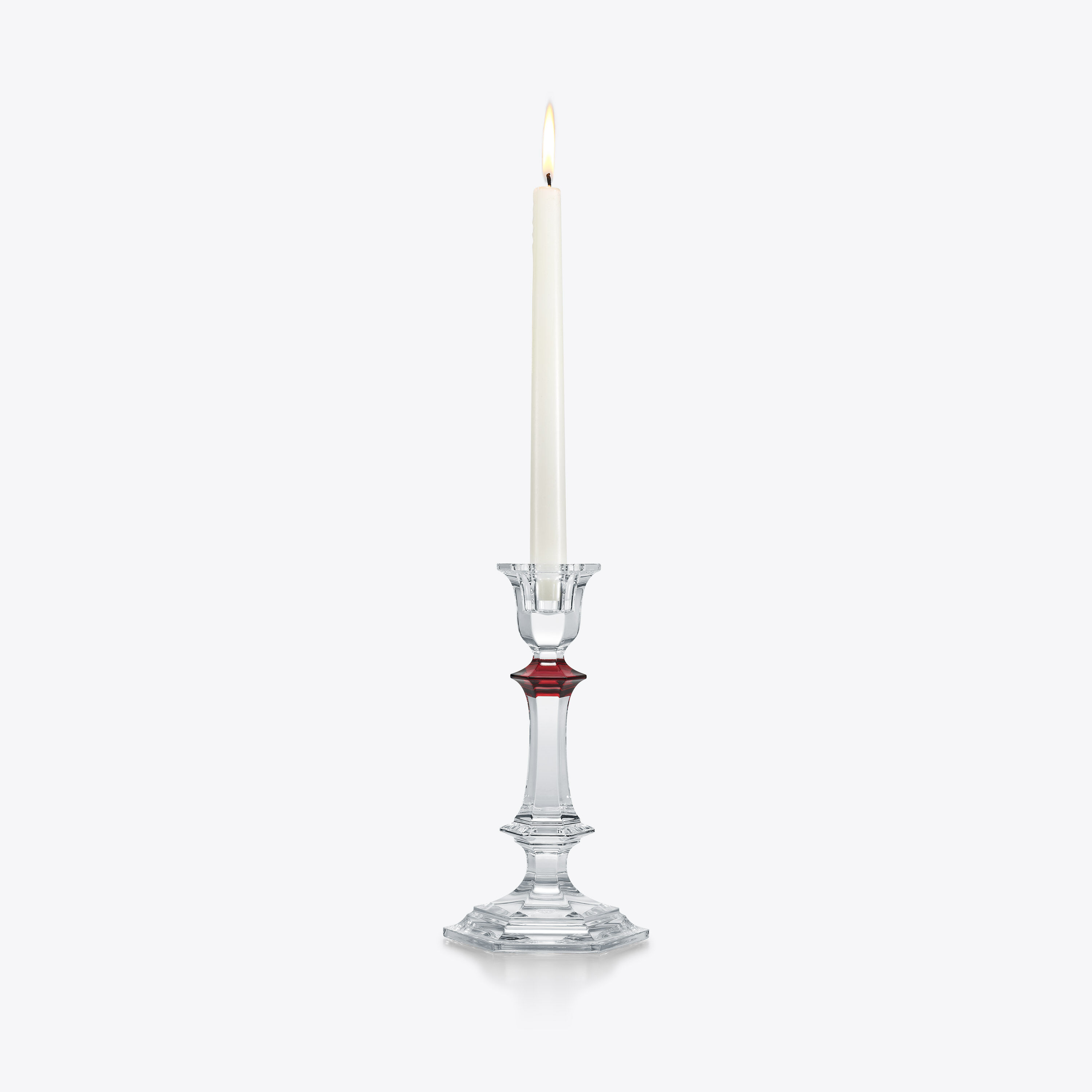 Harcourt Candlestick Red Knob | Baccarat United States