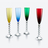 V&eacute;ga Flutissimo Flutes Set Baccarat, Champagne flute in Crystal Multicolor