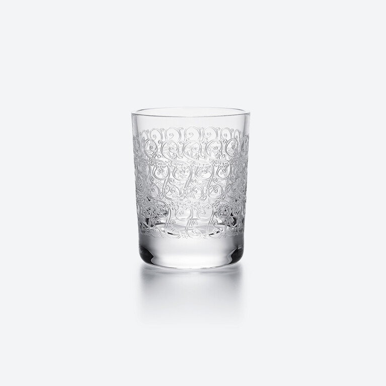 ローハン ショットグラス Baccarat、クリアのクリスタル製のスピリットグラス