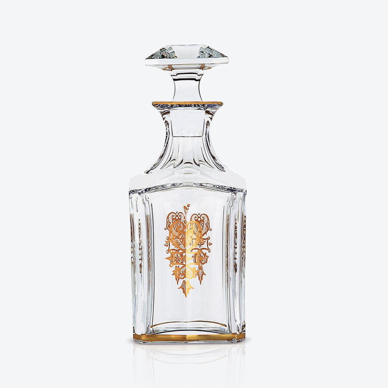 Harcourt Empire Whisky Decanter Baccarat in Crystal Gold View 1