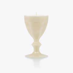Select Bougie Verre Harcourt Baccarat en Cire Blanc