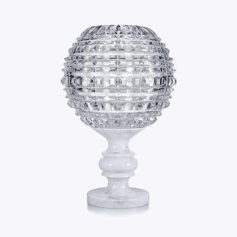 New Antique Solar Vase Baccarat in Crystal Clear