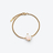 Trèfle Gold Plated Bracelet White Baccarat