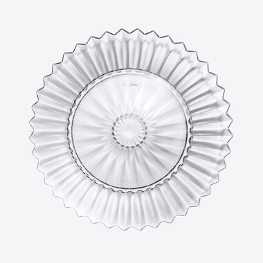 Mille Nuits Plate L Baccarat in Clear Crystal