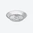 Mille Nuits Salad Plate Baccarat in Crystal Clear