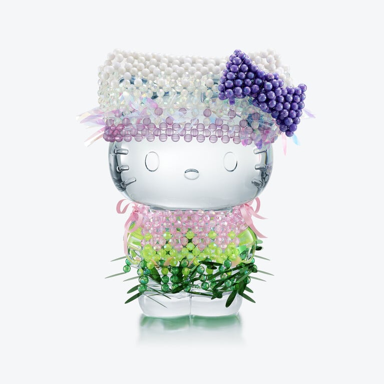 헬로키티 (Hello Kitty) Baccarat, 클리어 크리스탈로 만든