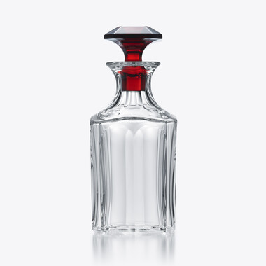 哈酷 1841  威士忌醒酒瓶 透明与红色 Baccarat