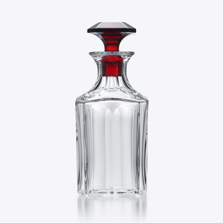 Harcourt 1841 Whisky Decanter Clear & red Baccarat