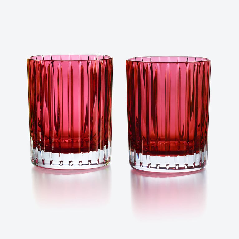 Harmonie Tumblers Colors of Joy Baccarat, Water glass in Crystal Red View 1