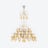 Zénith Charleston Chandelier Short (48L) Baccarat in Crystal Yellow