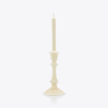 Harcourt Candlestick Candle Baccarat in Wax White