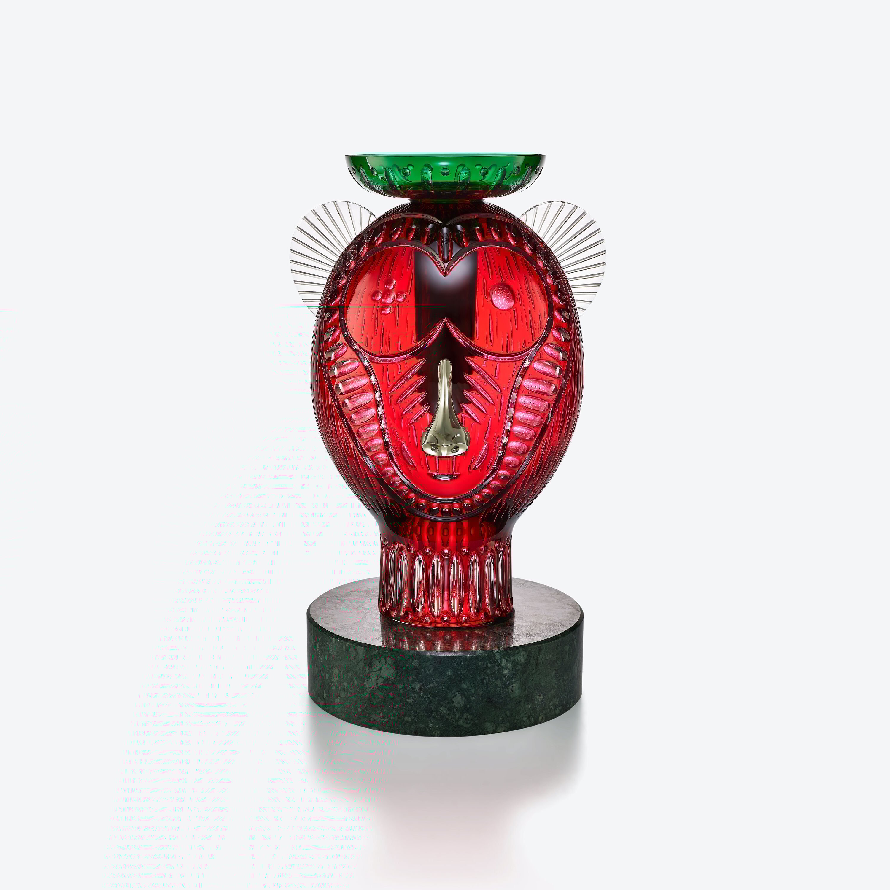 美品】Baccarat バカラ 置き物 インテリア モンキー 猿