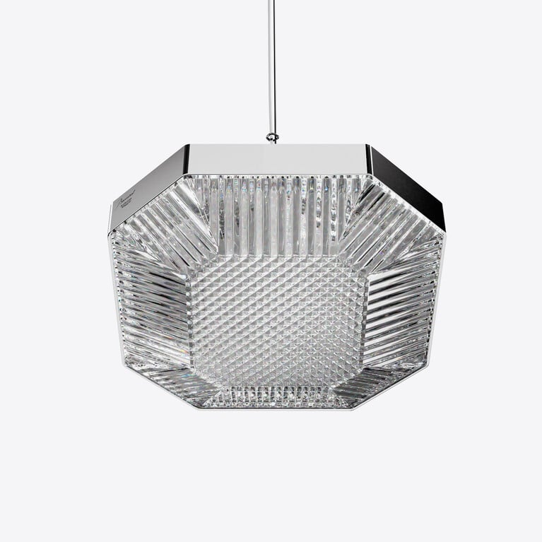 Octogone Ceiling Lamp (1L) Baccarat in Crystal Clear View 1