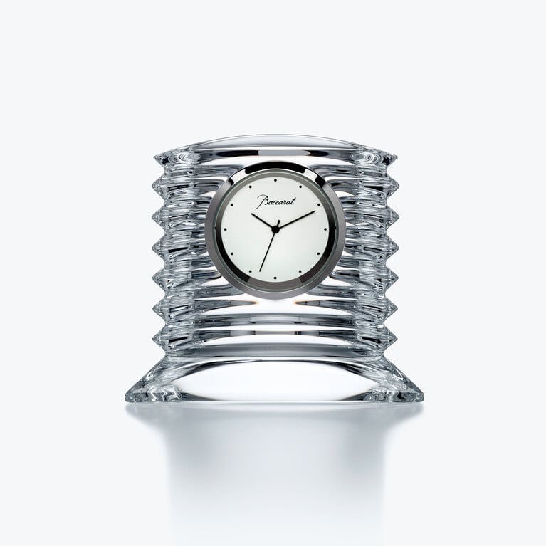Lalande Clock Baccarat in Crystal Clear