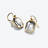 Harcourt Gold Plated Earrings Baccarat in 18-Karat Gold-Plated Clear