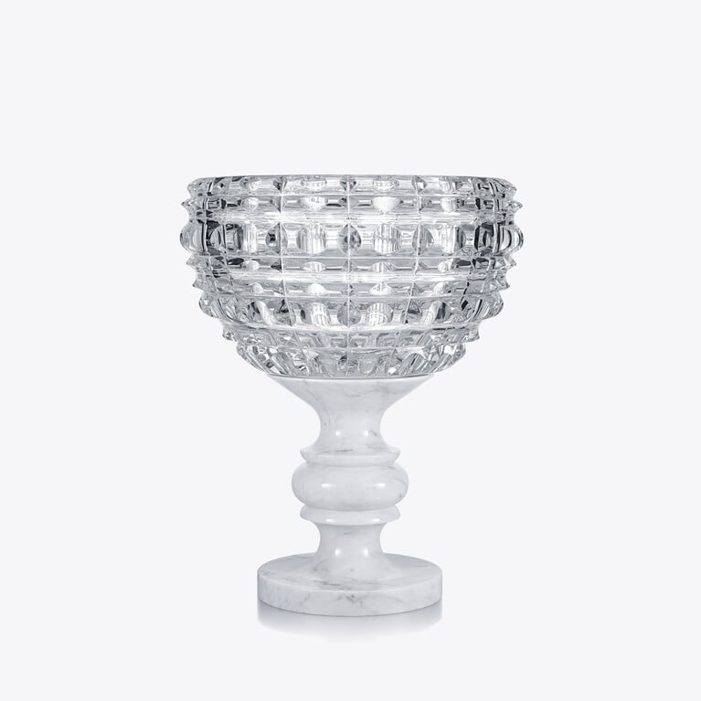 New Antique Solar Vase Baccarat in Crystal Clear