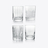 4 Elements Tumblers Set Baccarat, Cocktail glass in Clear Crystal